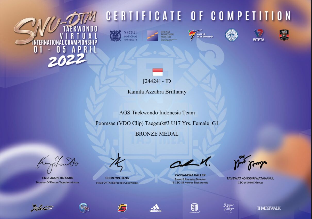 LOMBA TAEKWONDO VIRTUAL INTERNATIONAL CHAMPIONSHIP