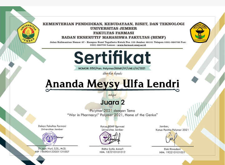 JUARA 2 POLYMER 2021 DENGAN TEMA \