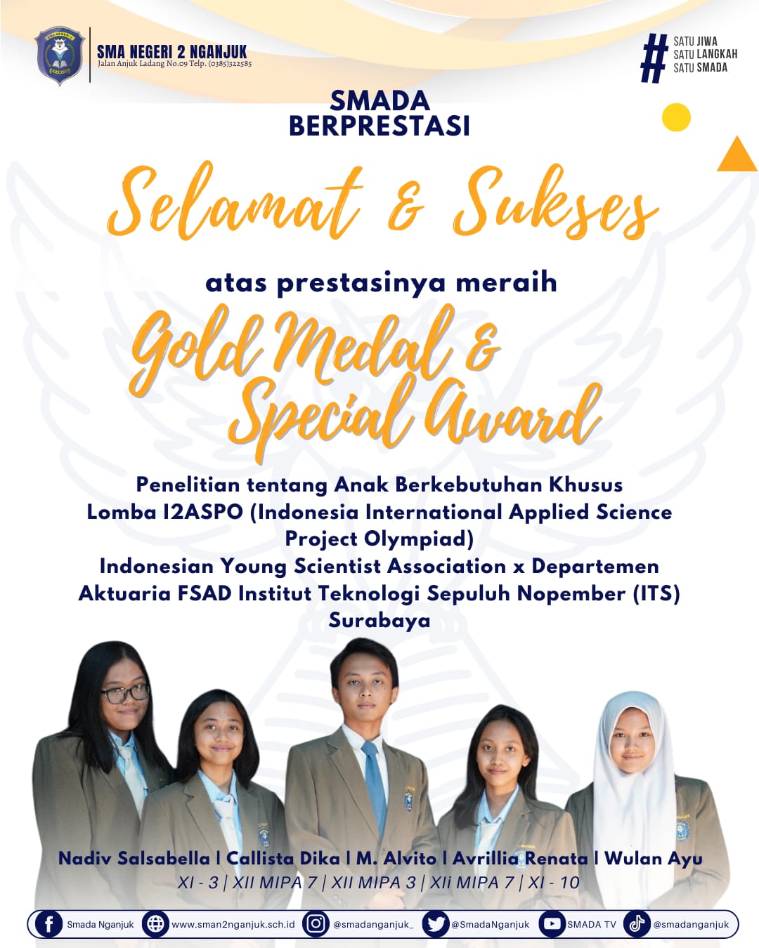 PENELITIAN TENTANG ANAK BERKEBUTUHAN KHUSUS, LOMBA I2ASPO (INDONESIA INTERNATIONAL APPLIED SCIENCE PROJECT OLYMPIAD)