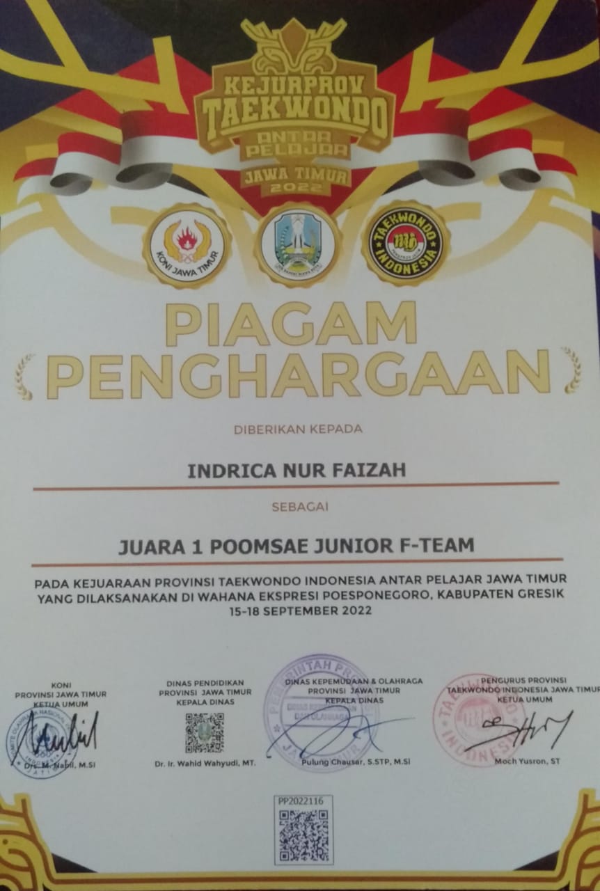 PROVINSI TAEKWONDO INDONESIA JAWA TIMUR 