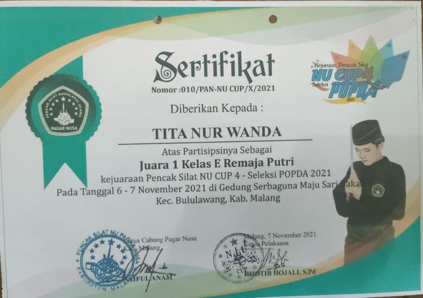 KEJUARAAN PENCAK SILAT NU CUP 4