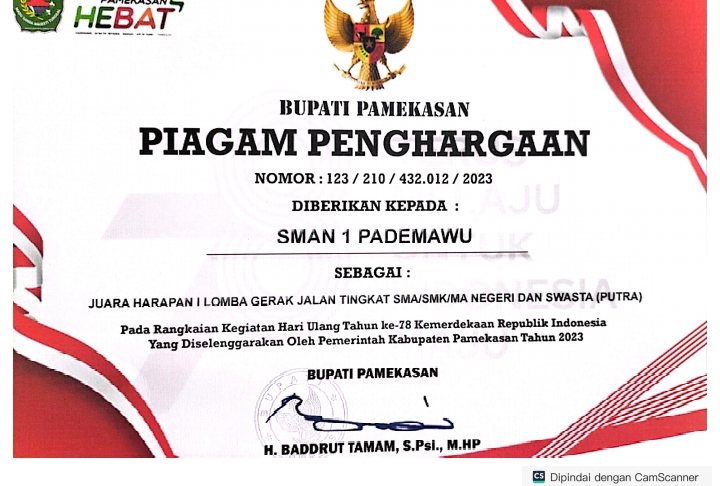 LOMBA GERAK JALAN TINGKAT SMA/SMK/MA NEGERI DAN SWASTA (PUTRA)