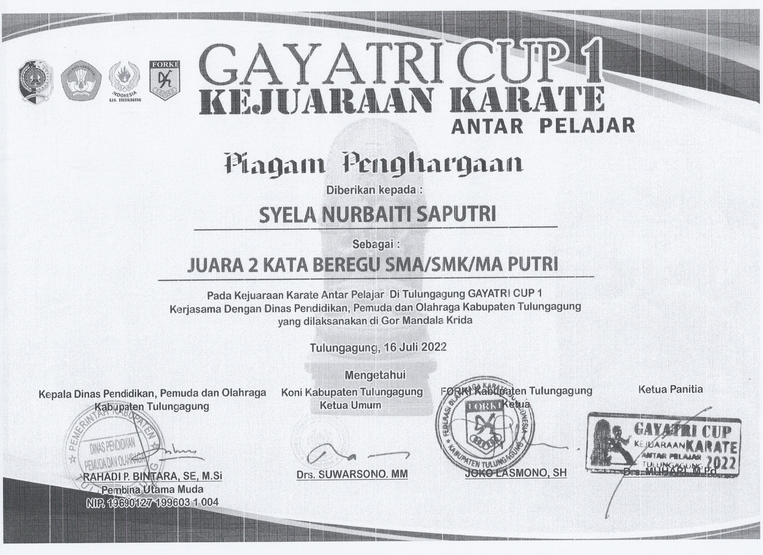 JUARA 2 KATA BEREGU SMA/SMK/MA PUTRA