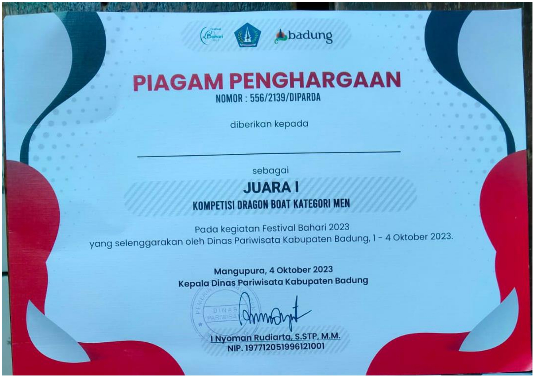 Dragon Boat Fun Race Competitions tahun 2023