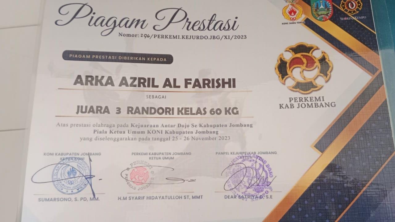 JUARA 3 RANDORI KELAS 60 KG