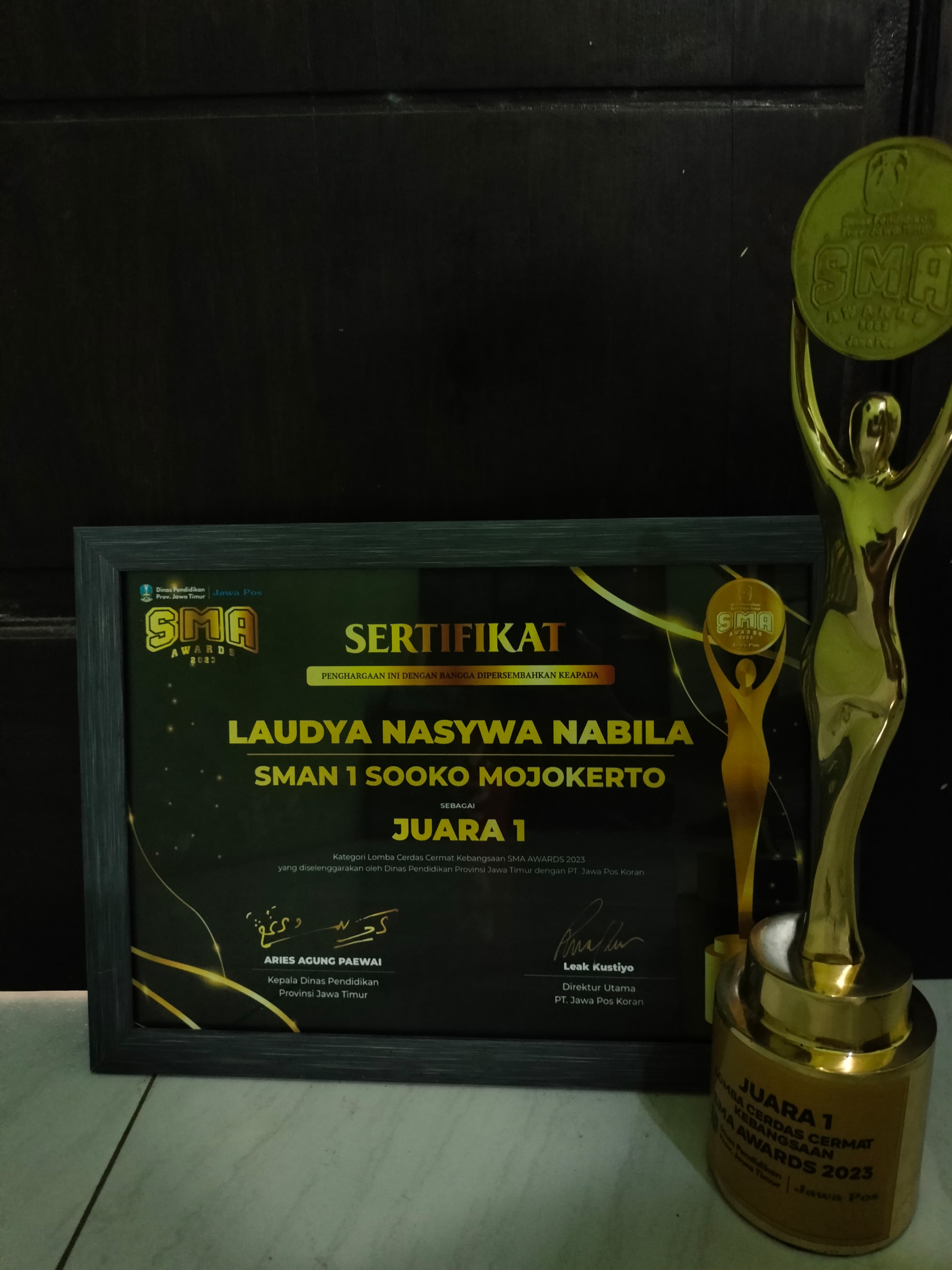 LOMBA CERDAS CERMAT KEBANGSAAN SMA AWARD 2023