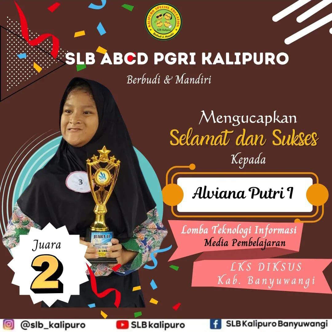 Juara 2 Lomba Teknologi Informasi Media Pembelajaran