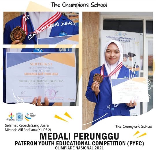 MEDALI PERUNGGU PATERON YOUTH EDUCATIONAL COMPETITION (PYEC) OLIMPIADE NASIONAL 2021