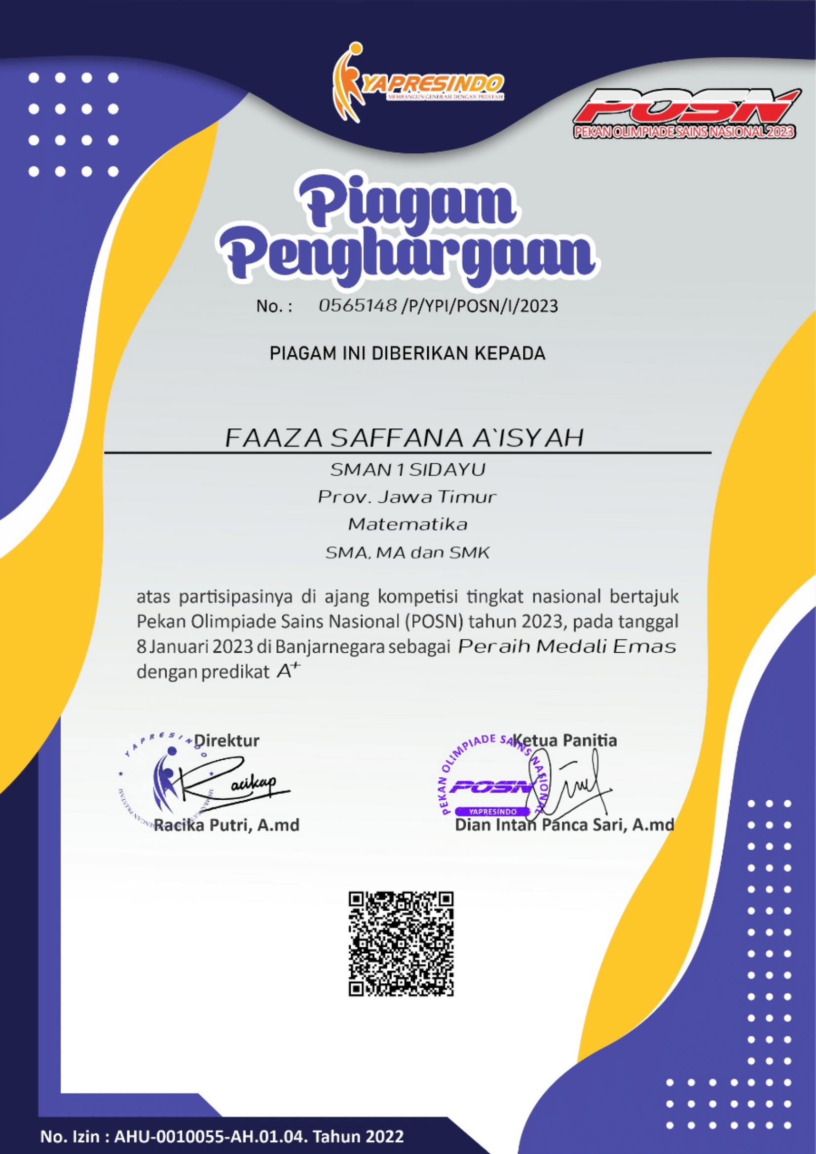 POSN (Pekan Olimpiade Sains Nasional)