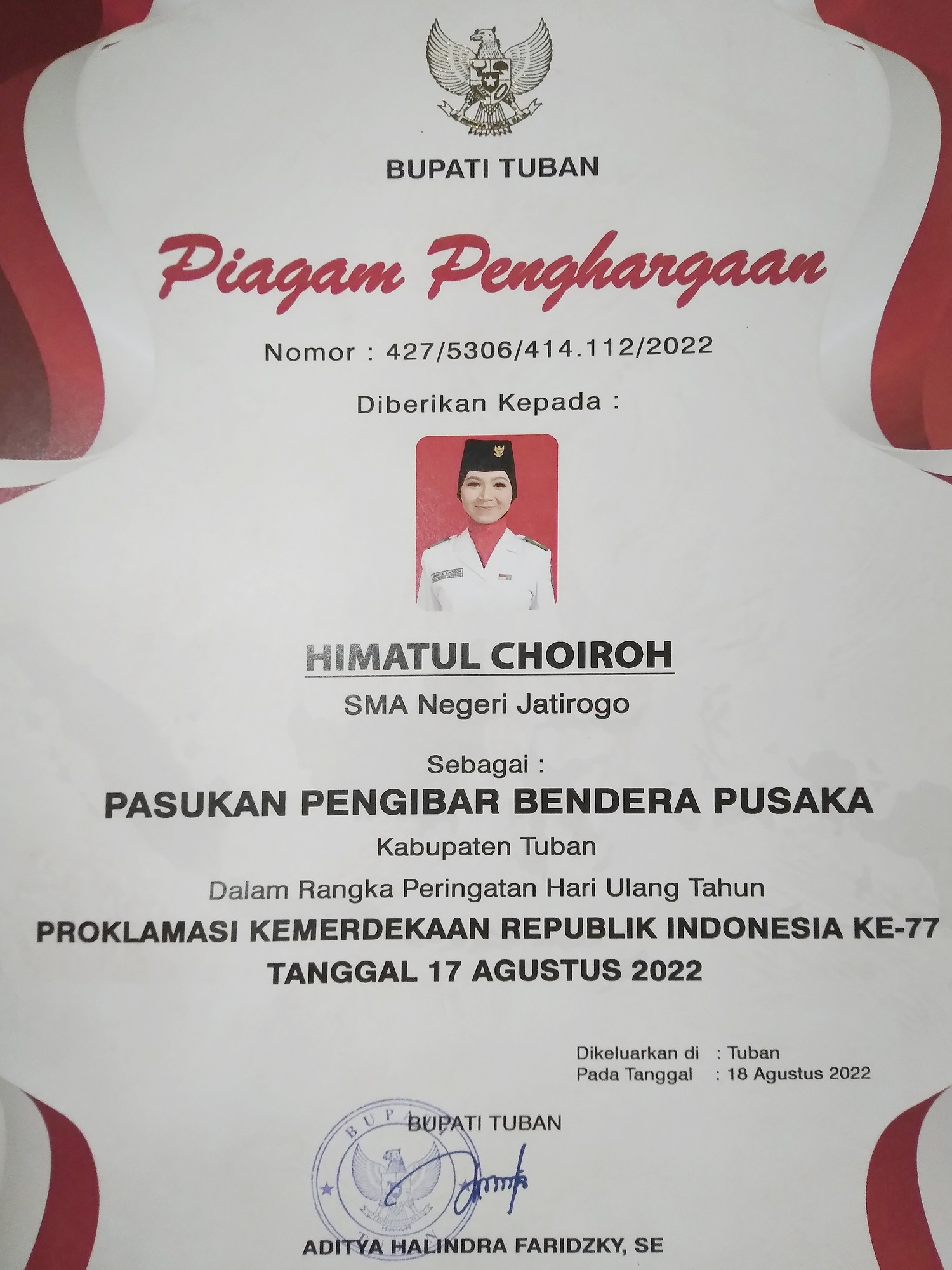 PASKIBRAKA KABUPATEN TUBAN