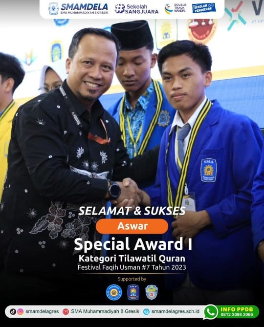 SPECIAL AWARD 1 KATEGORI TILAWATIL QURAN FESTIVAL FAQIH USMAN 2023