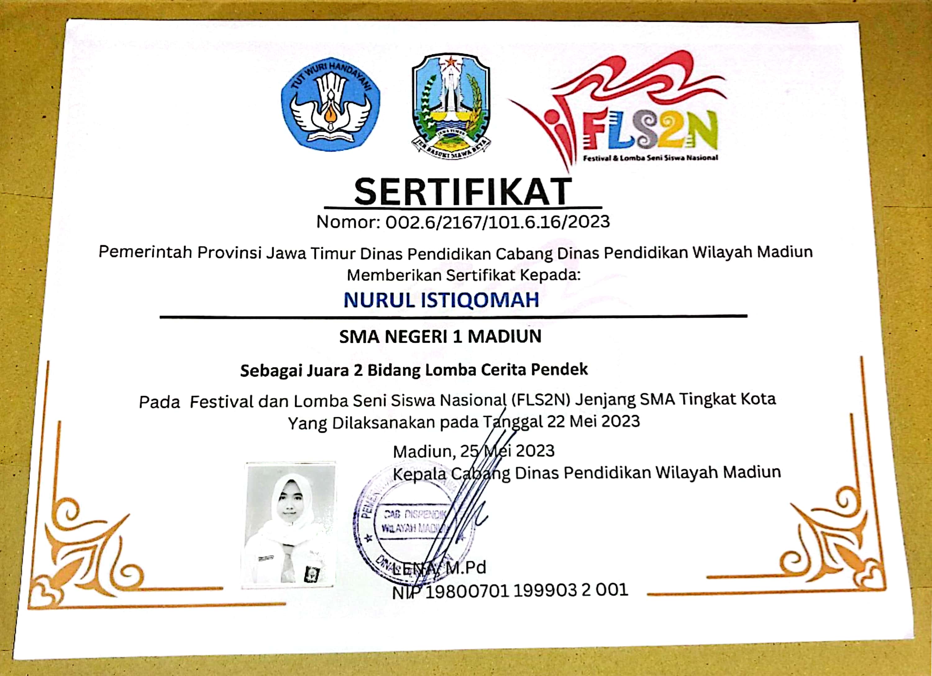 LOMBA MENULIS CERPEN FLS2N JENJANG SMA/MA dan SMK TINGKAT KOTA MADIUN 