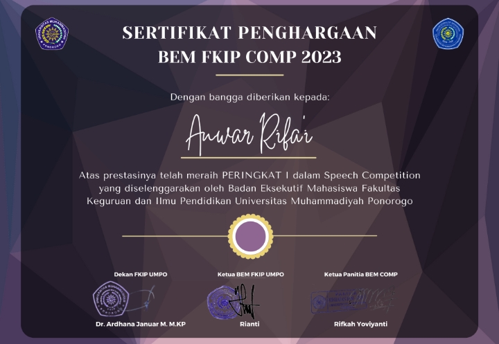 Lomba Speech Competition