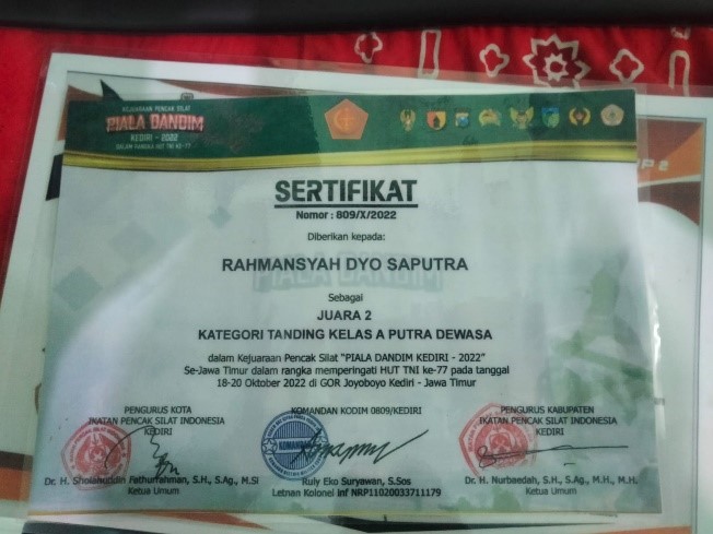 Kejuaraan pencak silat piala DANDIM KEDIRI