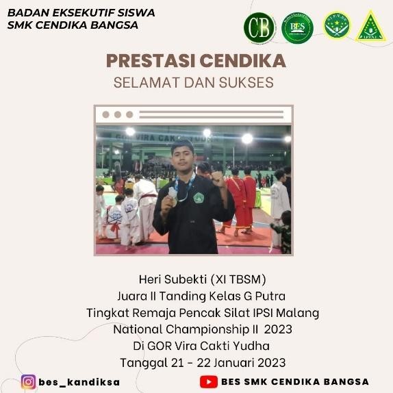 TANDING KELAS G PUTRA TINGKAT REMAJA PENCAK SILAT