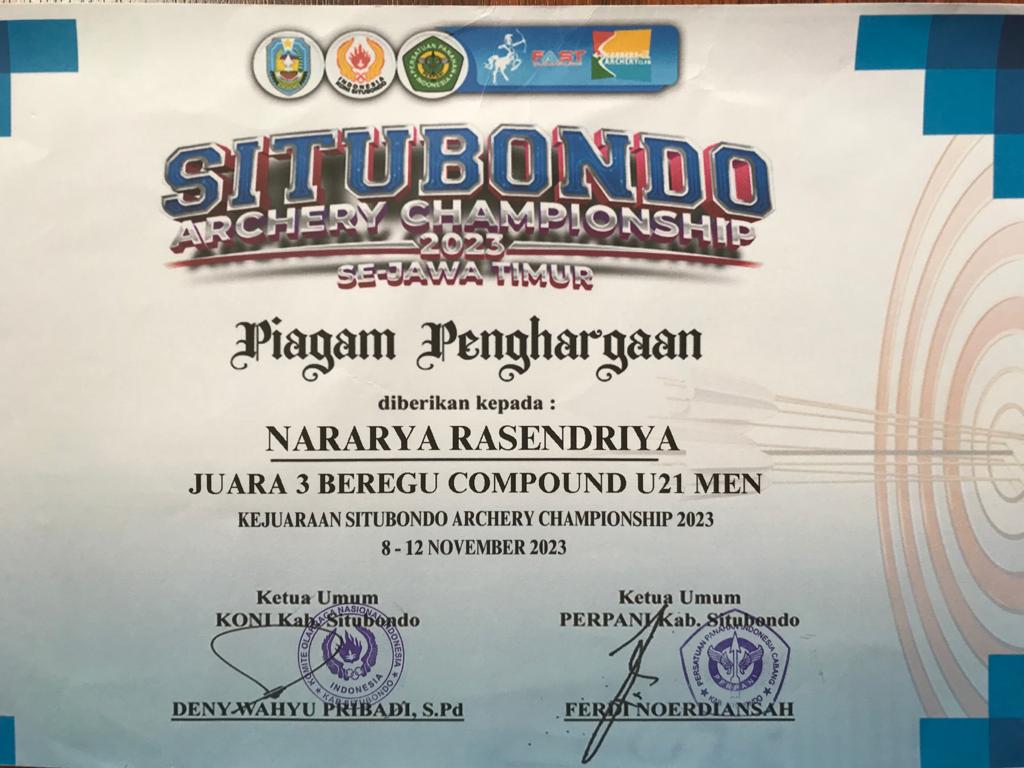 Juara 3 Beregu/Compound U21 Men