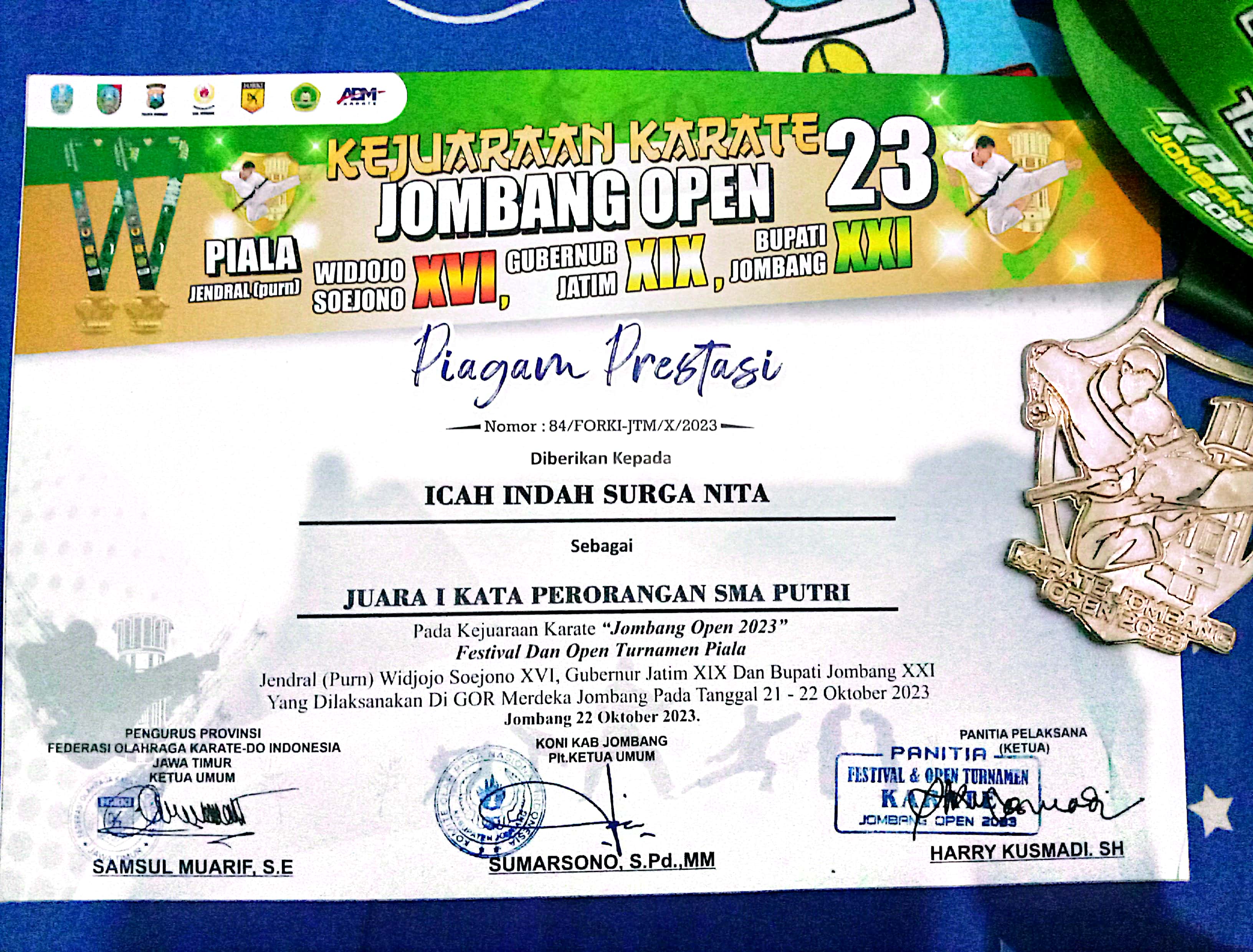 JUARA 1 KATA PERORANGAN 