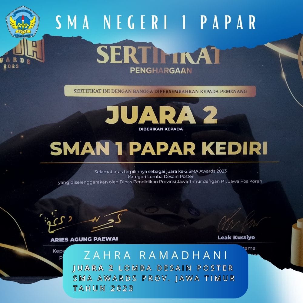 JUARA 3 LOMBA DESAIN POSTER SMA AWARDS 2023