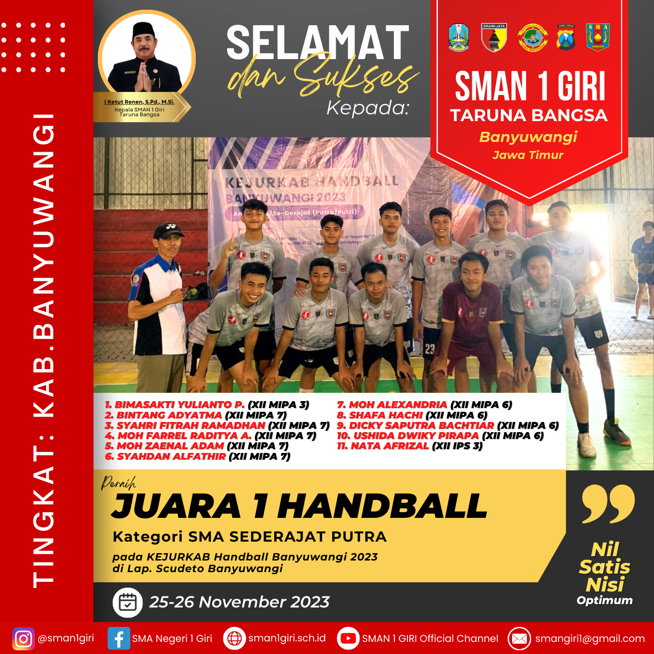 Handball Kejurkab ABTI Cup ke 1
