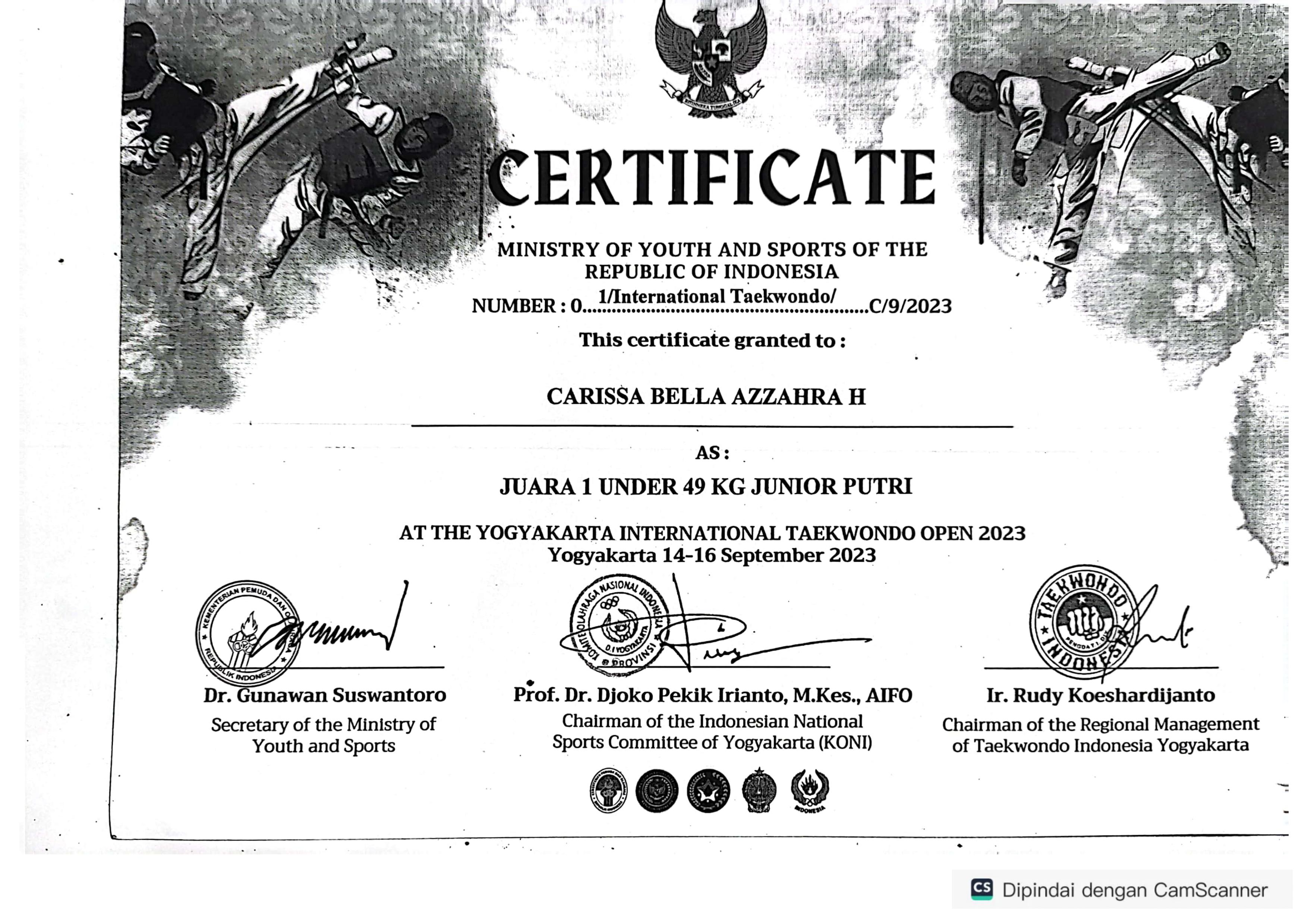 Yogyakarta International Taekwondo Open 2023