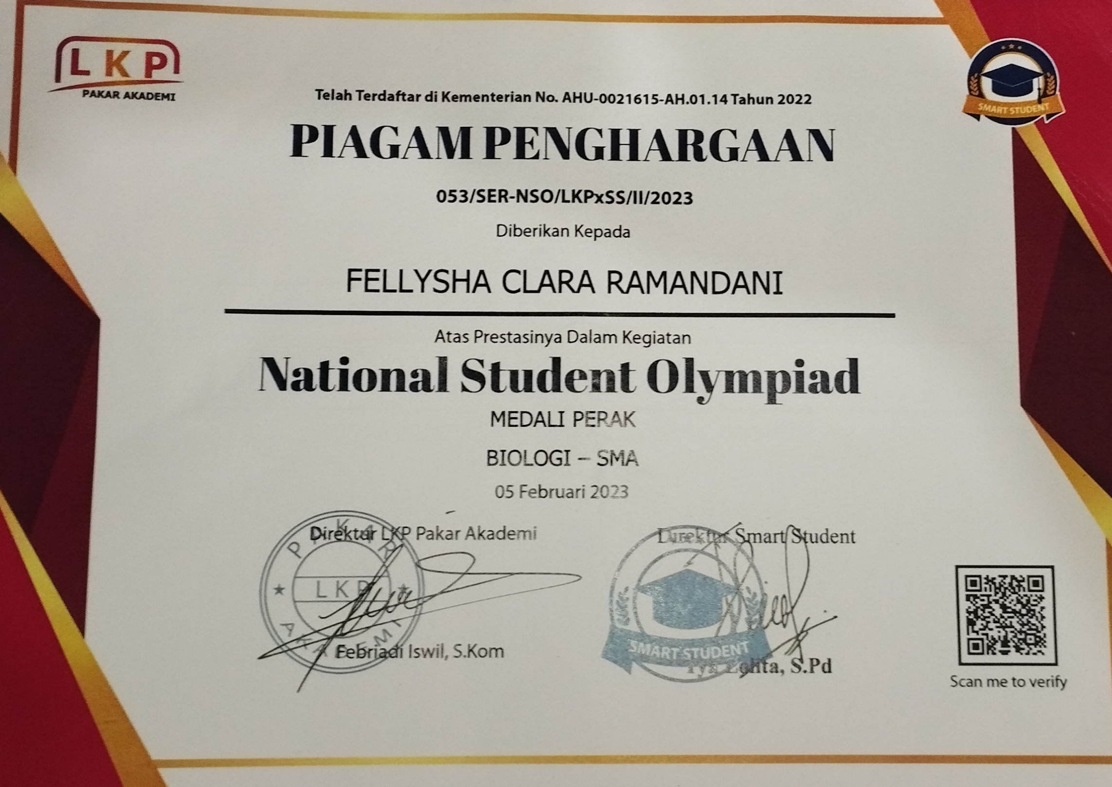 National student olympiad