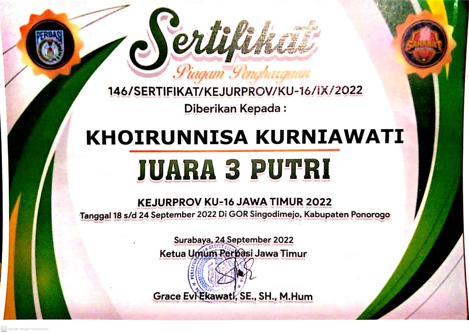 Kejurprov KU-16 Jawa Timur 2022