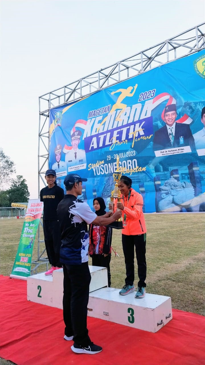 Juara 3 lomba atletik KEJURDA MAGETAN JATIM 