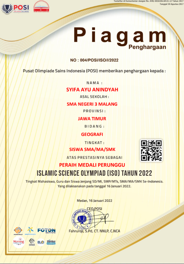 Islamic Science Olympiad ( ISO)