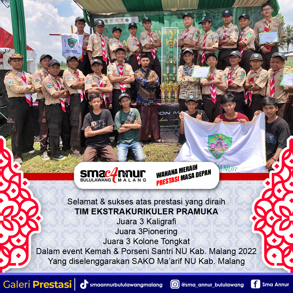 JUARA 3 KOLONE TONGKAT