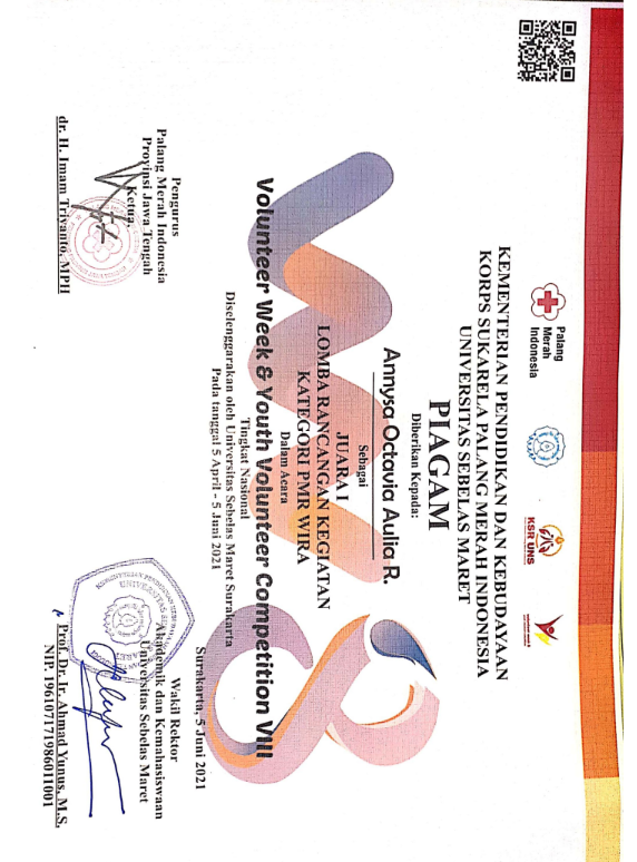 VOLUNTEER WEEK&YOUTH VOLUNTEER COMPETITION VIII
