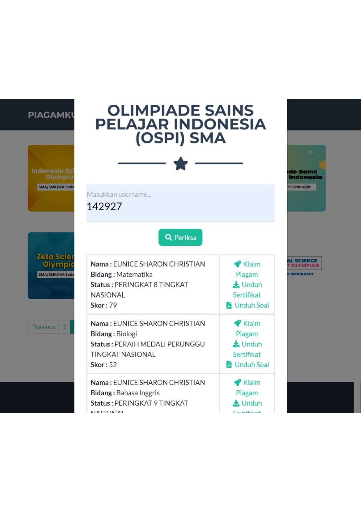 Olimpiade Sains Pelajar Indonesia