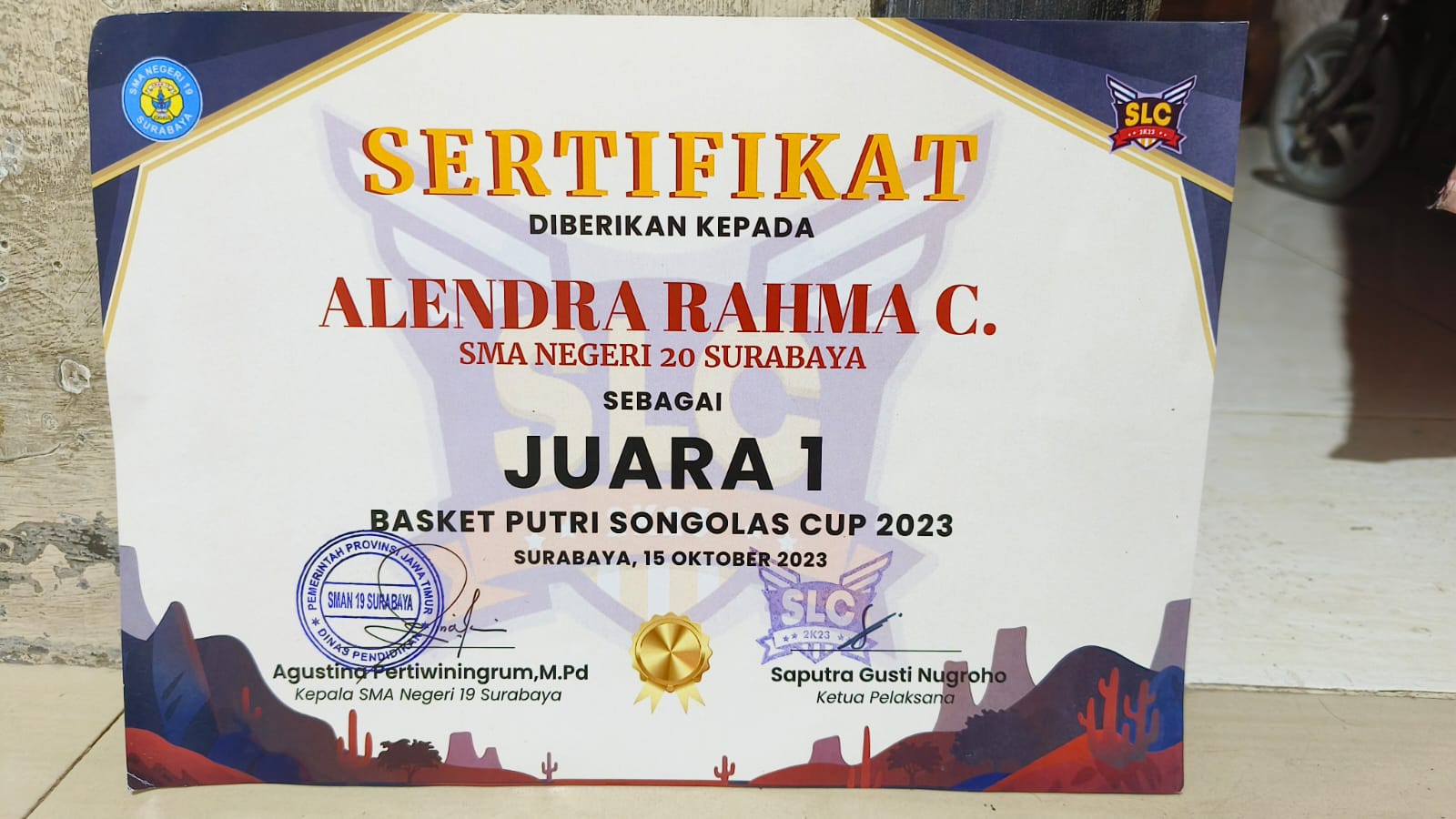  BASKET PUTRI TINGKAT SURABAYA DISELENGGARAKAN OLEH SMAN 19 SURABAYA TAHUN 2023