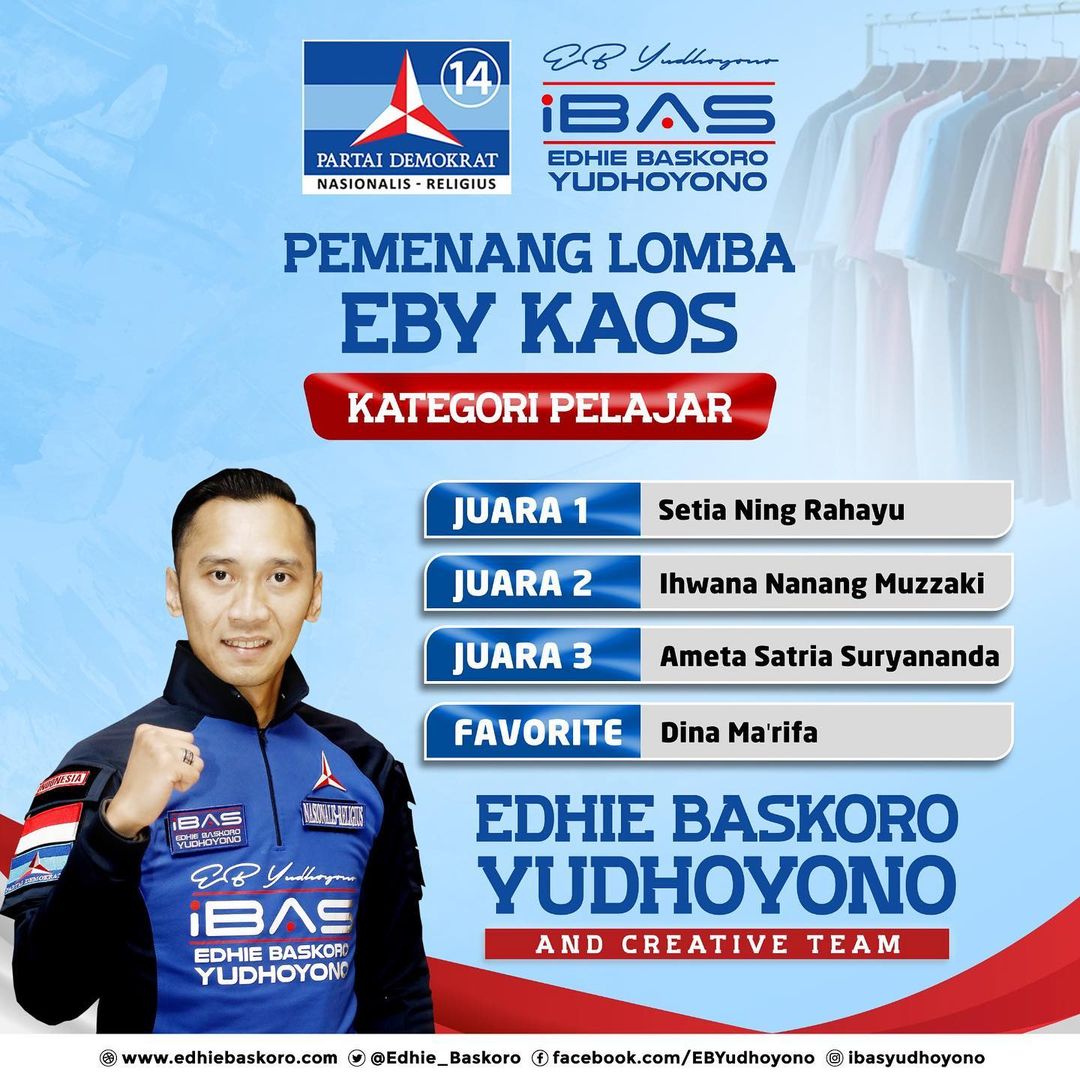 DESAIN KAOS EBY COMPETITION KATEGORI PELAJAR