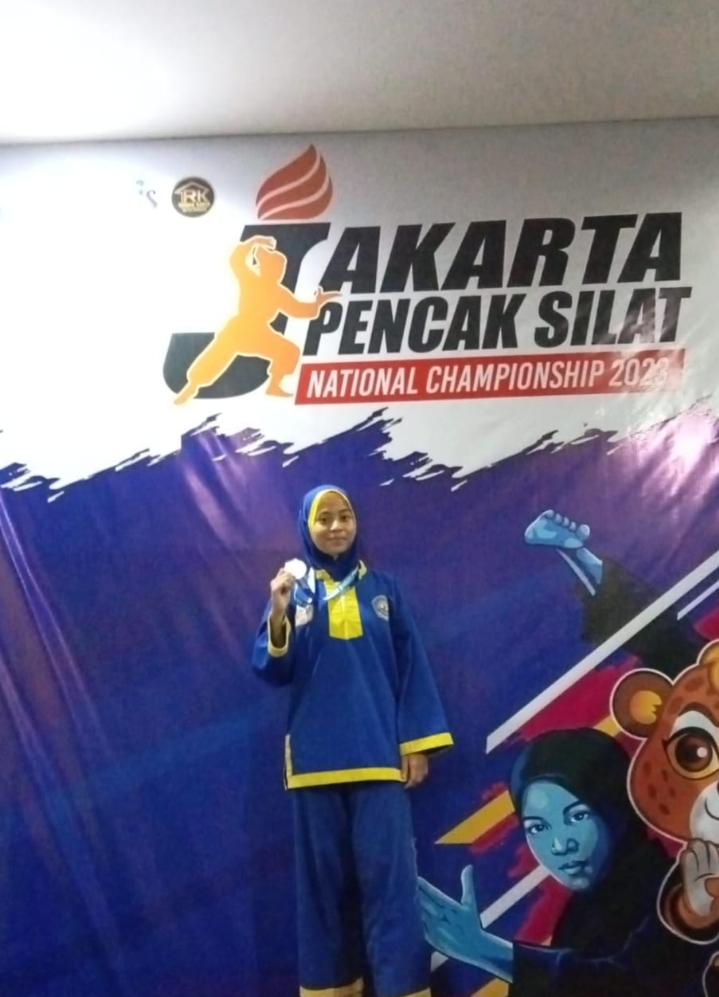 Juara 2 dalam kejuaraan Jakarta Pencak Silat National Championship 2023