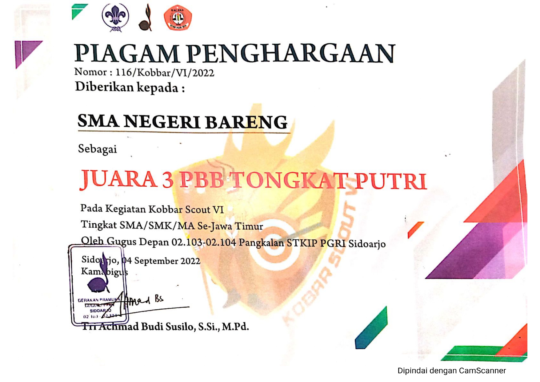 Pbb Tongkat Putri Kobbar Scout