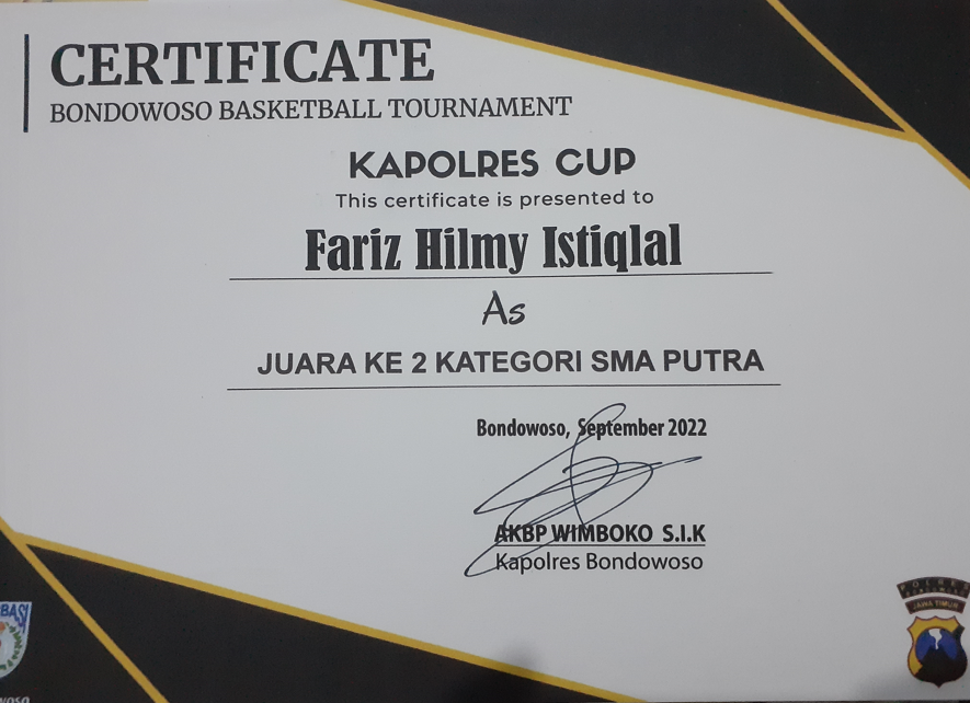 Bondowoso Basketball Tournament Kapolres Cup