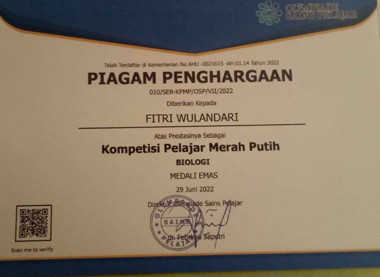 KOMPETISI PELAJAR MERAH PUTIH BIOLOGI