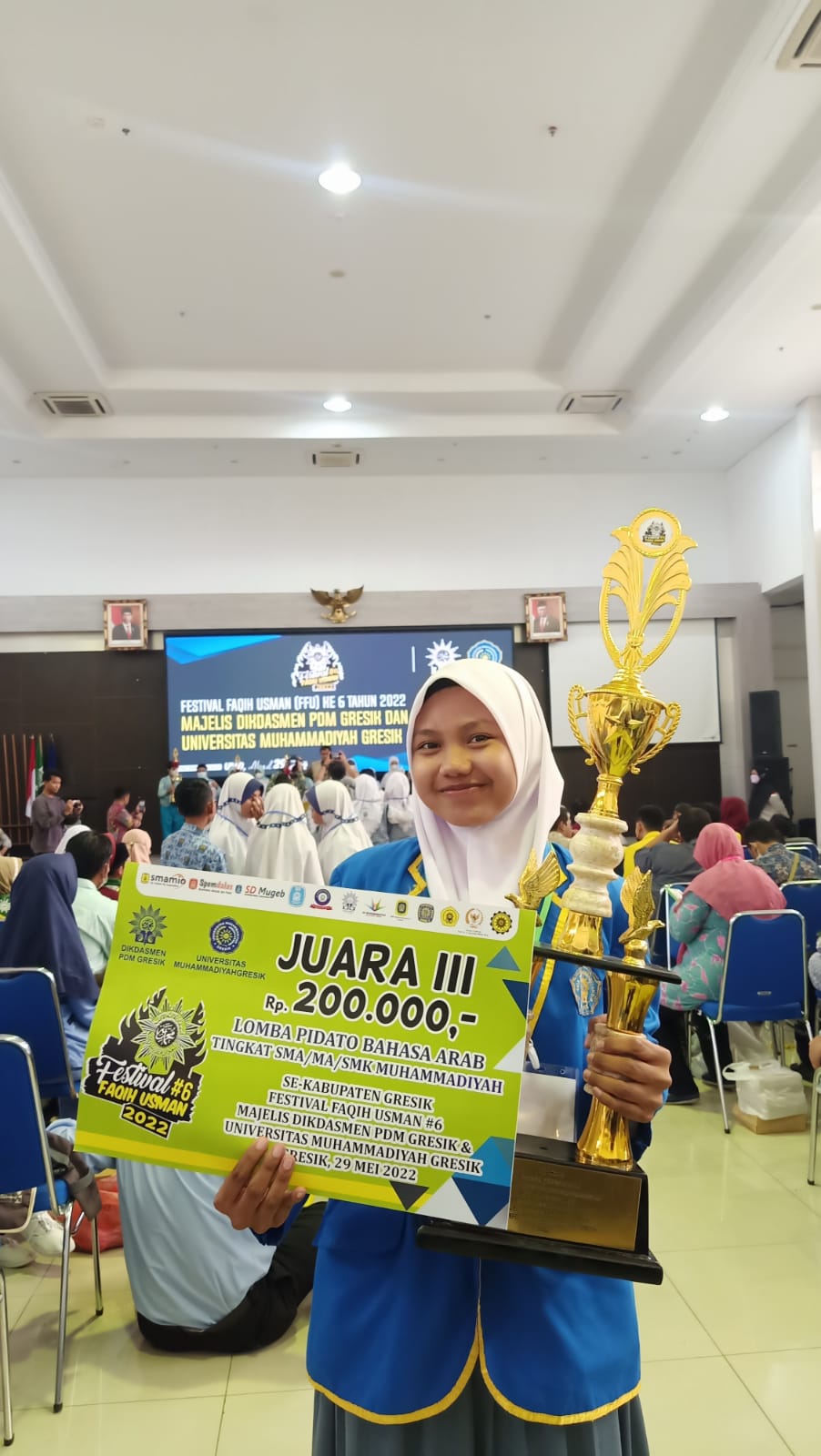 Juara III Lomba Pidato Bahasa Arab Festival Faqih Usman yang Ke 7