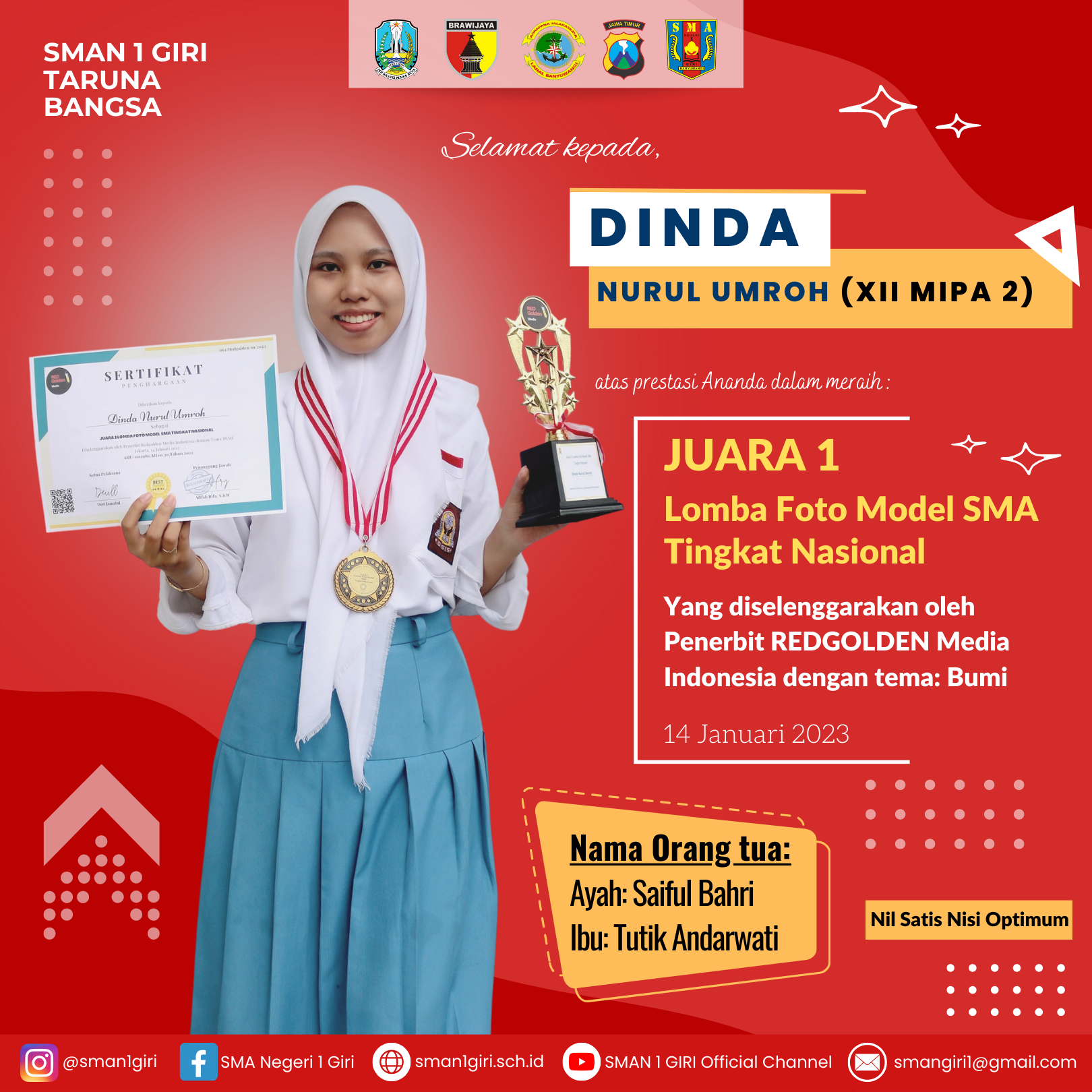 LOMBA FOTO MODEL SMA TINGKAT NASIONAL