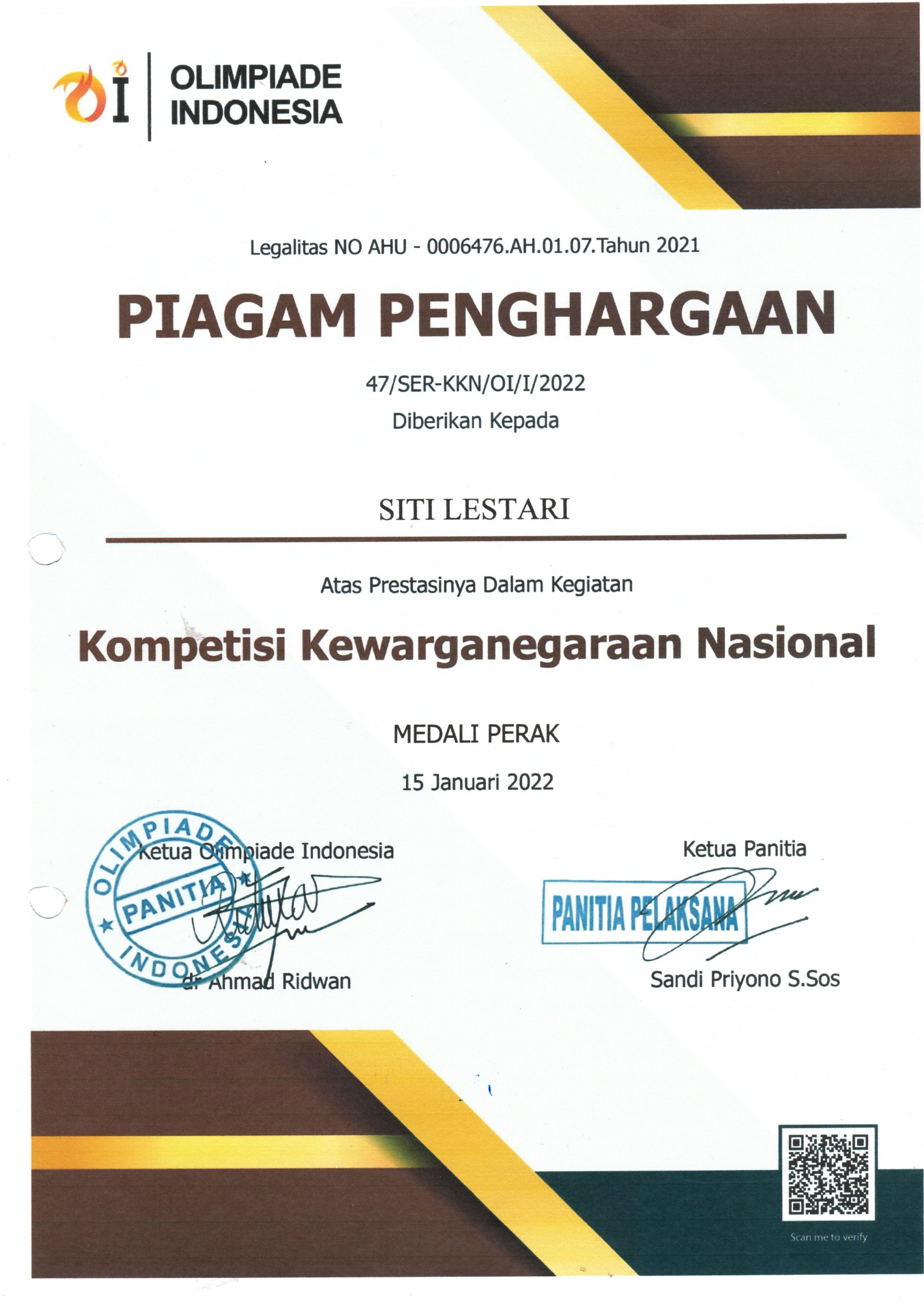 KOMPETISI KEWARGANEGARAAN NASIONAL 