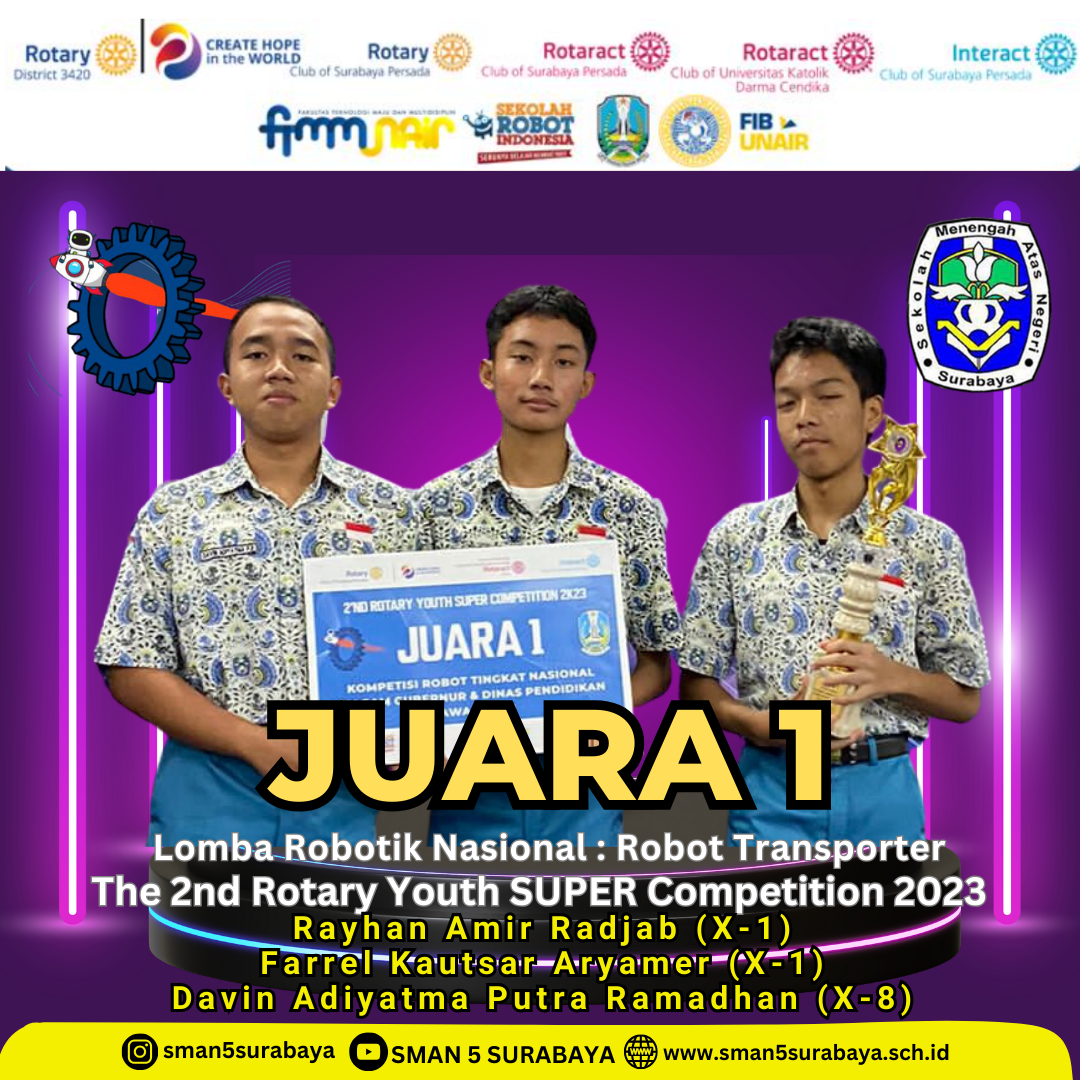 Lomba RYSC 2023 (Rotary Youth Super Competition) - Kategori Robot Transporter