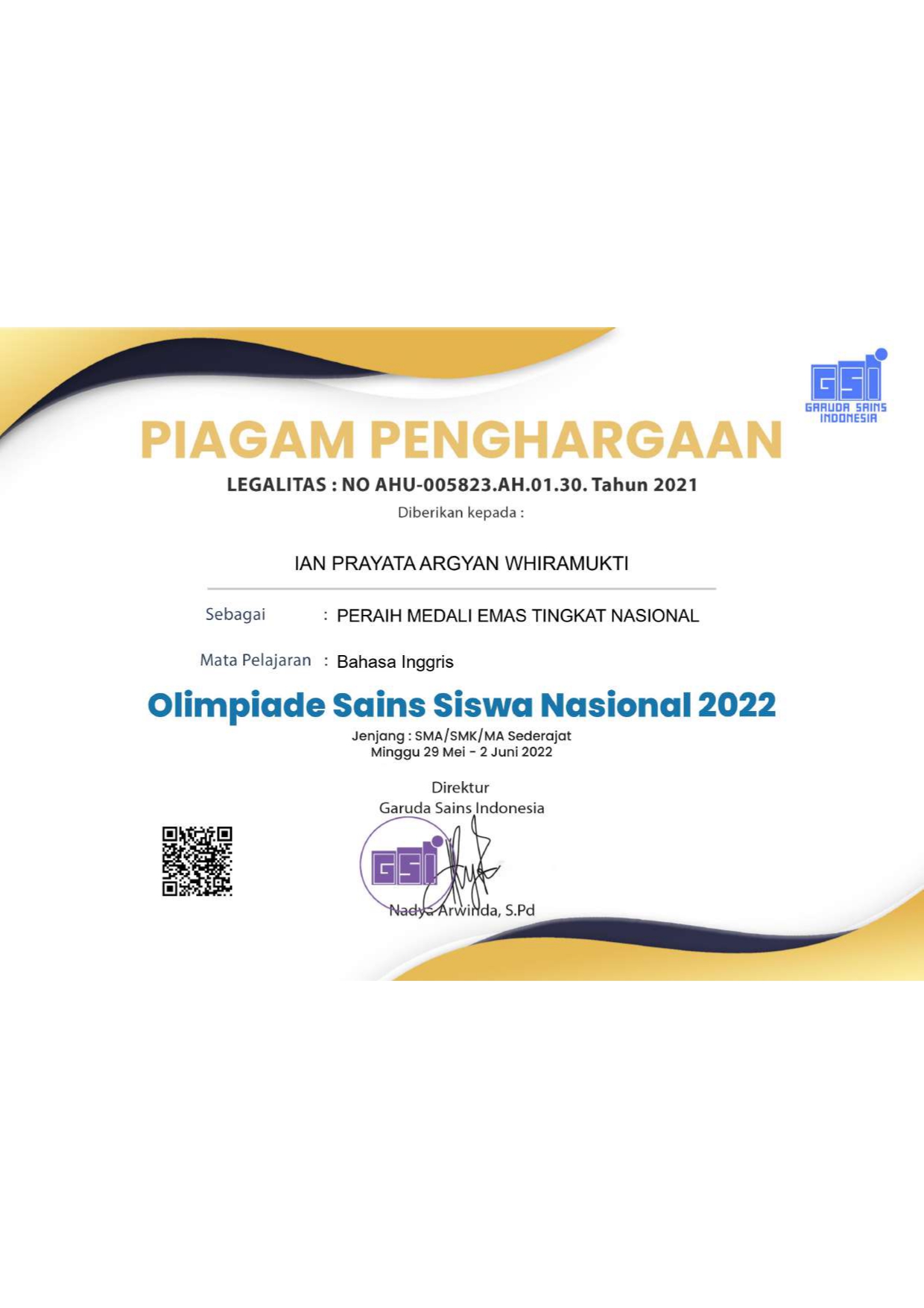 Olimpiade Sains Siswa Nasional