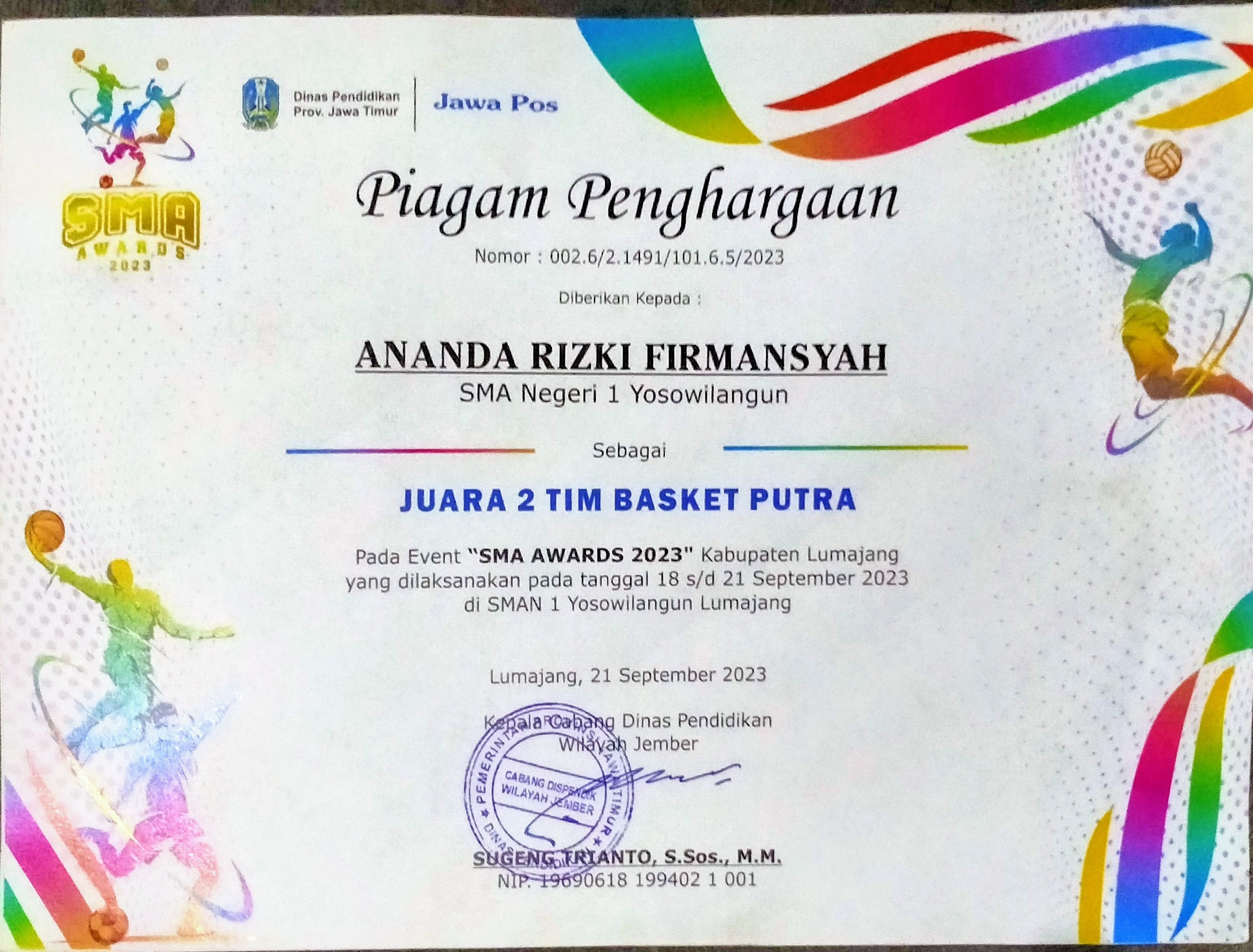 SMA AWARDS 2023 BASKET PUTRA