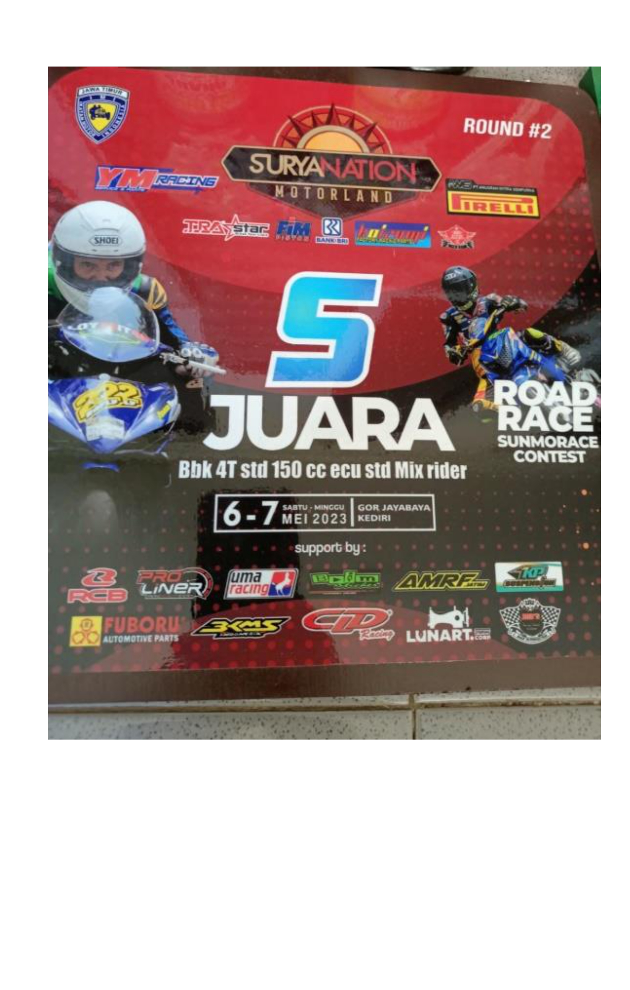 Juara 1 Bbk  4T std cc ecu Std Mix Rider Gor Jayabaya Kediri, 6-7 Mei 2023