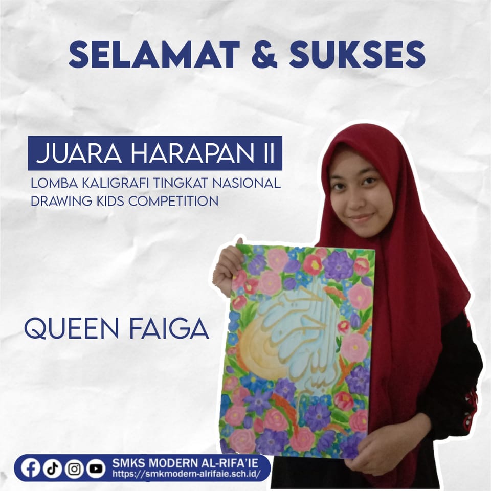 Juara Harapan 2 Lomba Kaligrafi Tingkat Nasional \