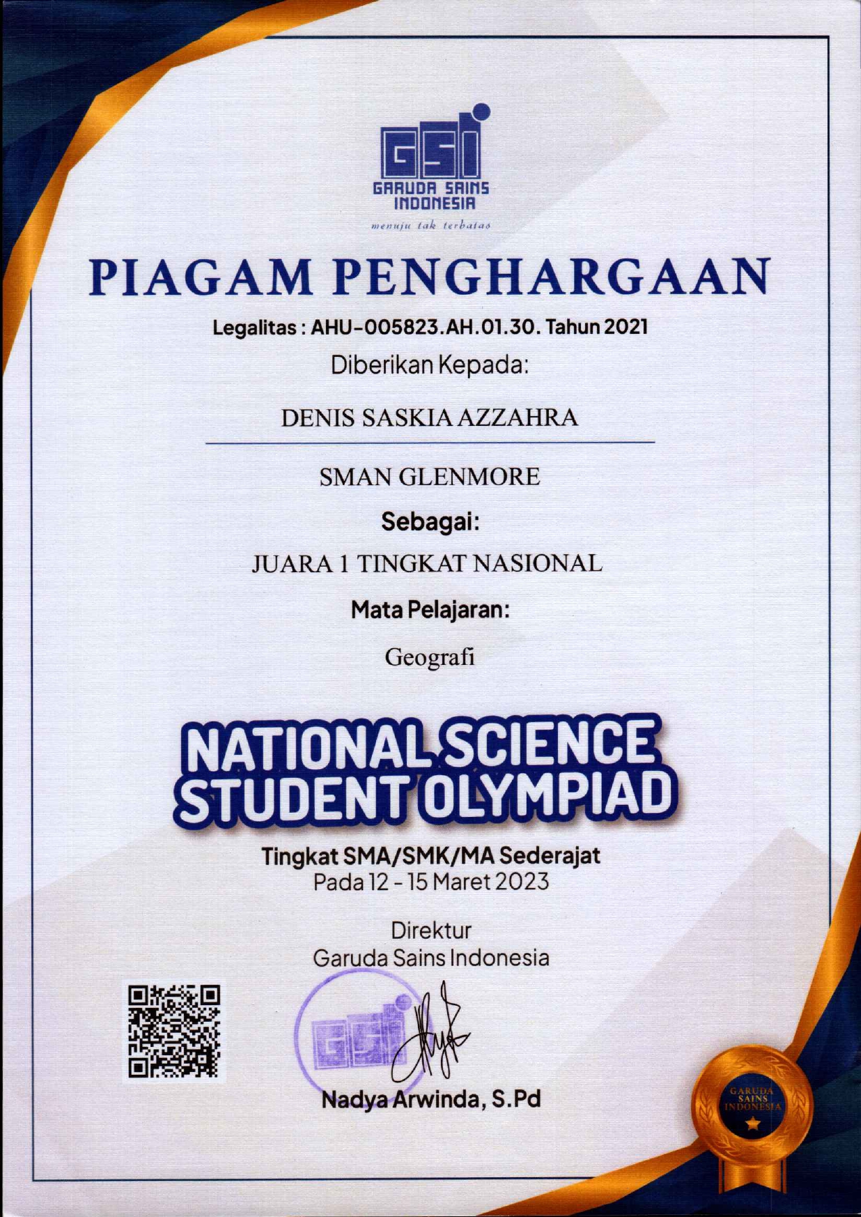 Nasional Science Student Olympiad