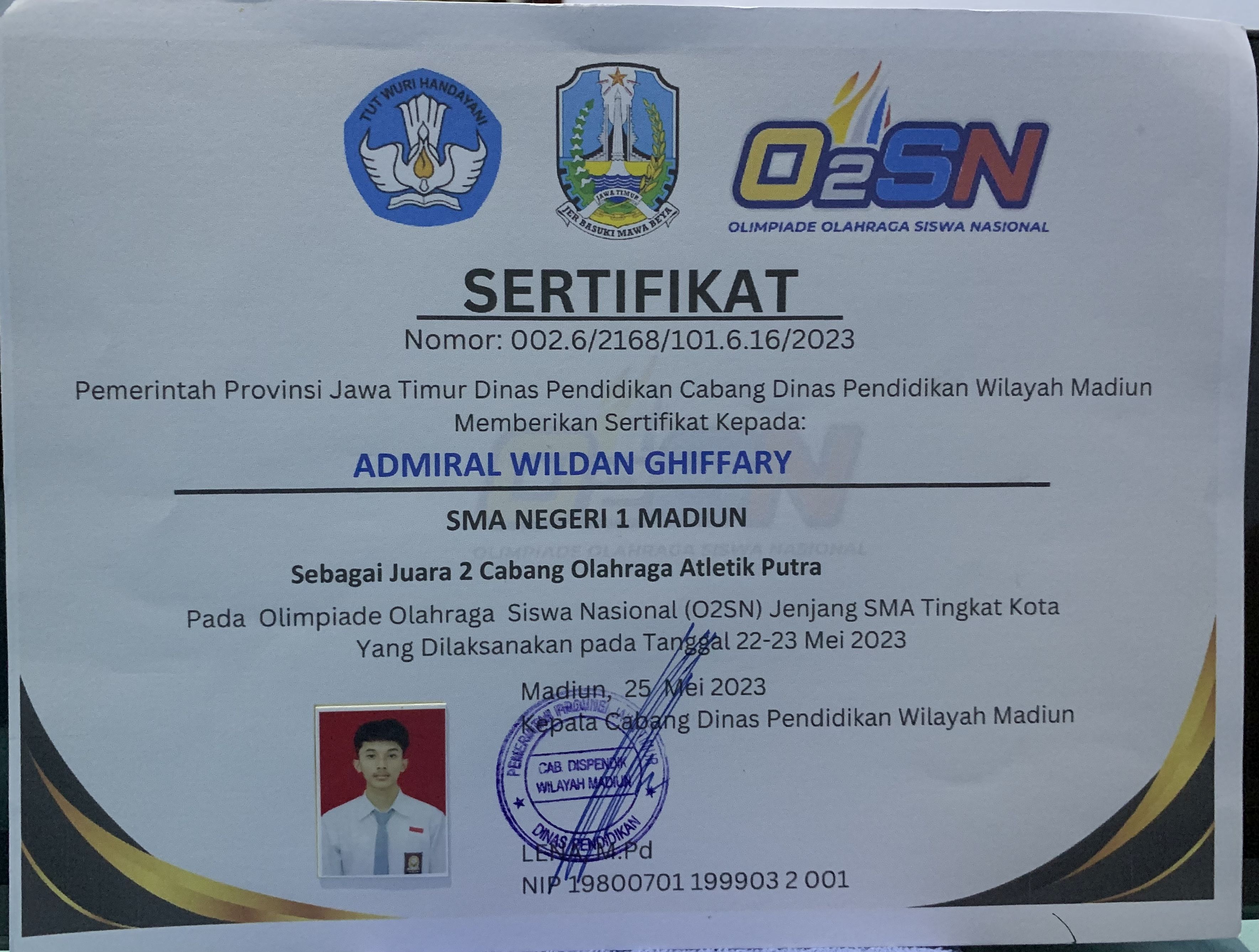 O2SN SMA Cabang Atletik Putra