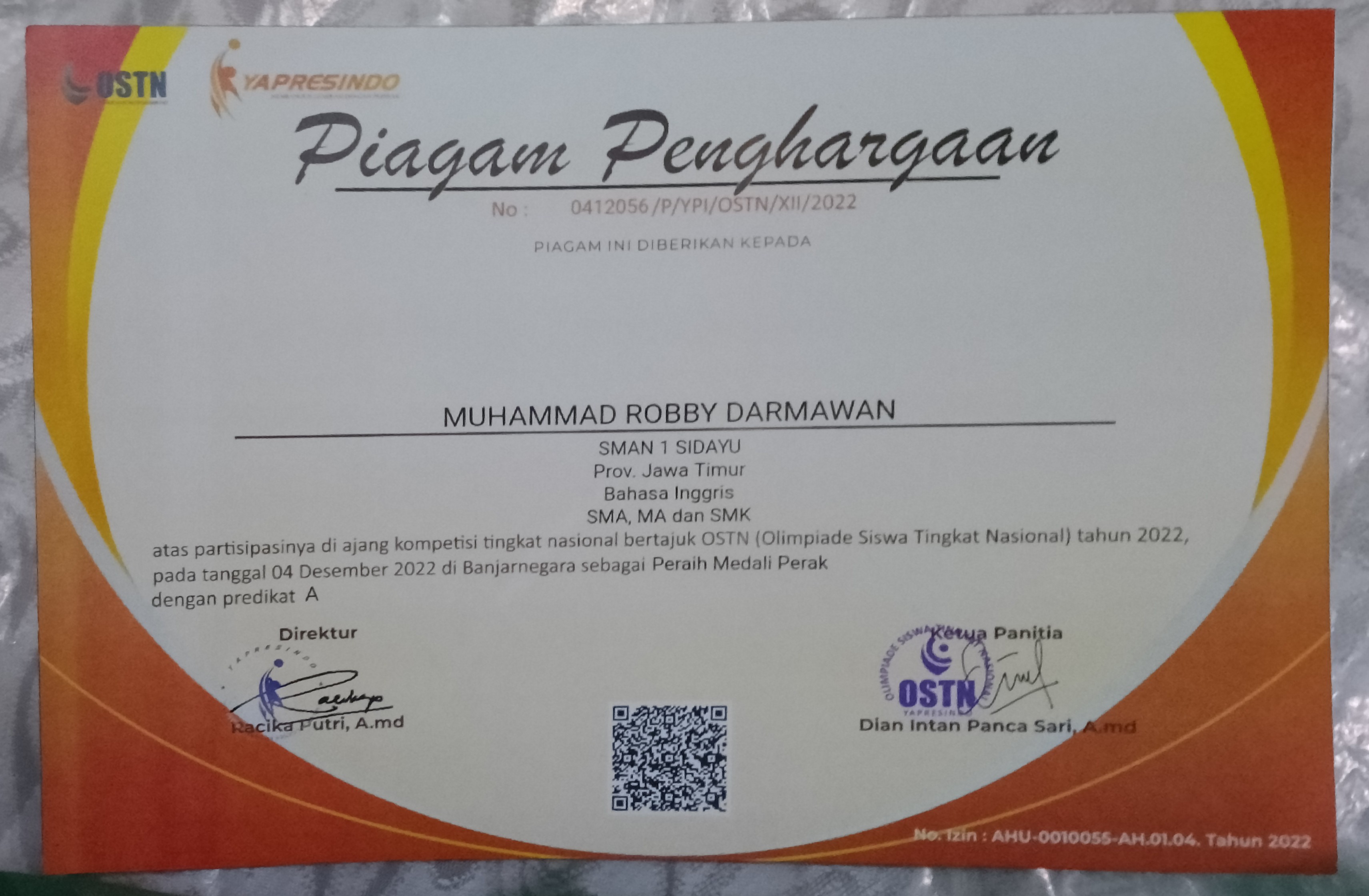 Olimpiade Siswa Tingkat Nasional