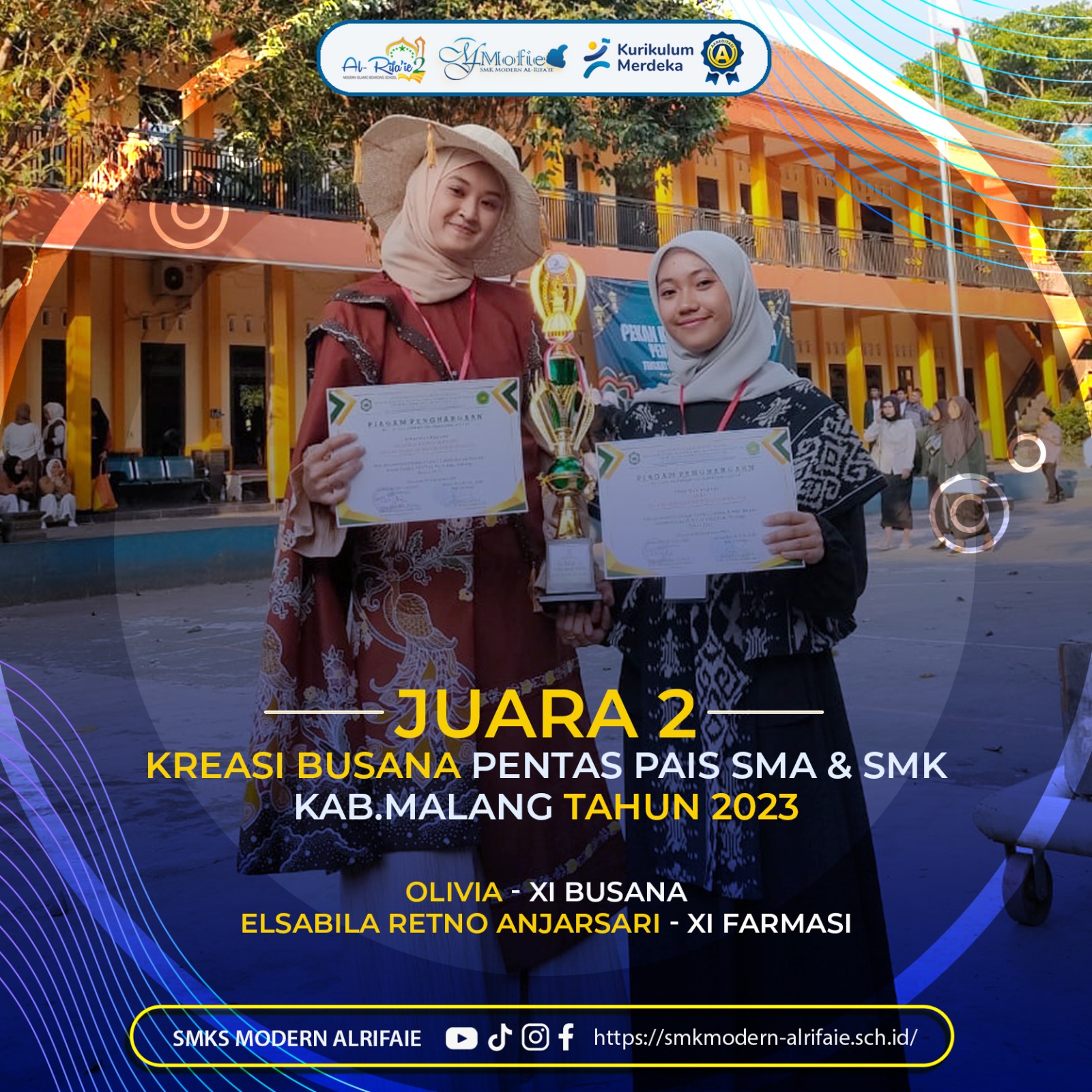 Juara 2 Lomba Kreasi Busana Pentas PAIS SMA & SMK Se-Kabupaten Malang