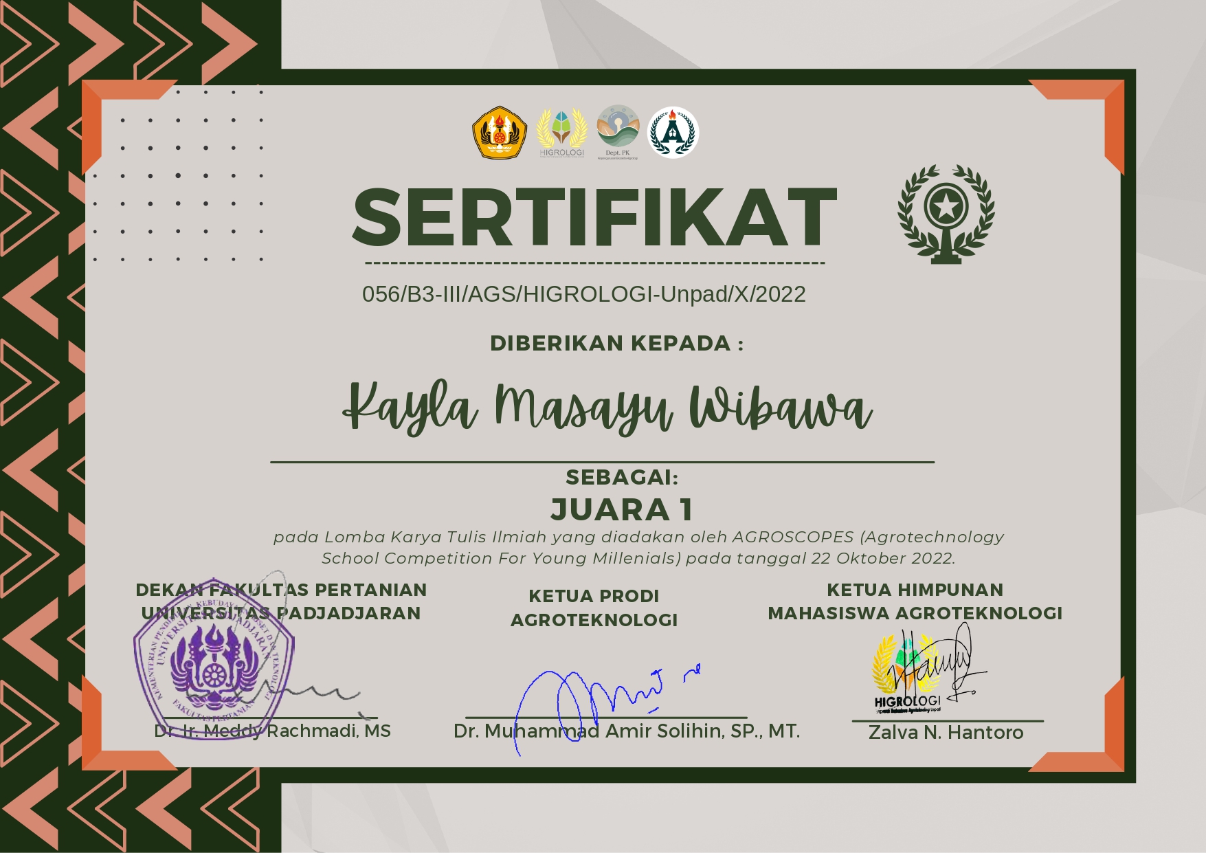 LOMBA KARYA TULIS ILMIAH AGROSCOPES FAKULTAS PARTANIAN UNPAD